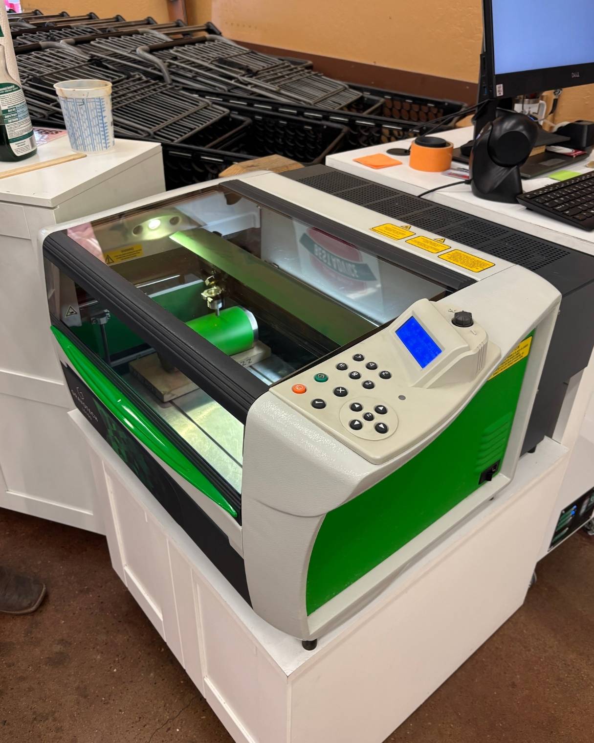 Laser engraving machine at HomCo